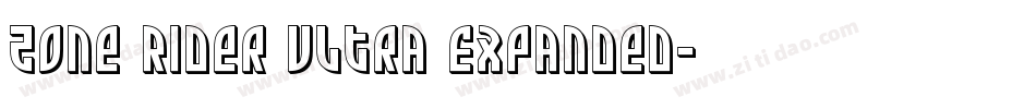 Zone Rider Ultra Expanded字体转换